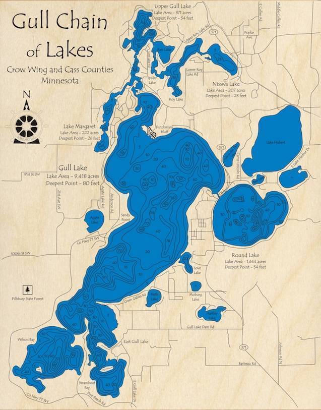 Gull Lake Chain Map College Map